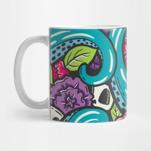 Kraken Floral Fear In Rainbow Colors Mug